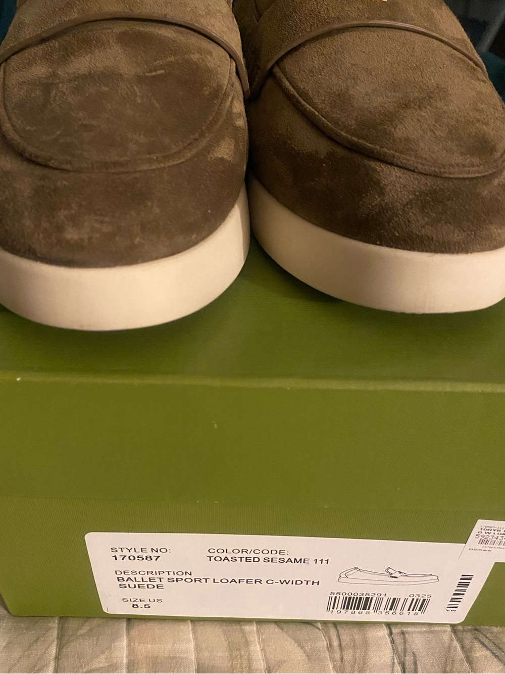 Tory Burch Ballet Sport Loafer in Toasted Sesame Size 8.5c - Picture 7 of 13
